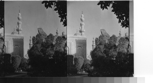 L to right - El Rifar Mosque - Sultan Hasan Mosque and the Muhammed Ali Mosque, Cairo, Egypt