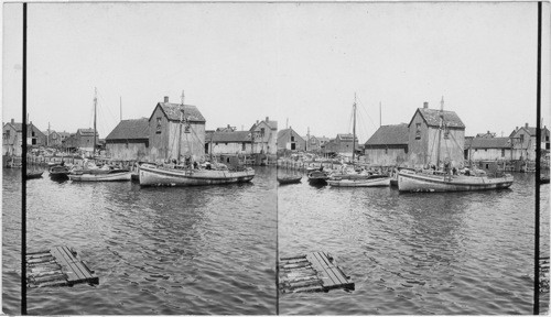 Fish Wharf - Rockport Harbor, Mass. Cape Ann