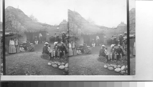 Up country hospitality among the natives - dinner in preparation. Riobamba, Ecuador