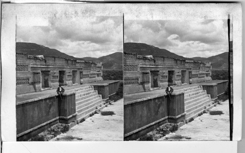 A facade of one of Mexico's most remarkable ruins, Prehistoric Mitla. Mexico