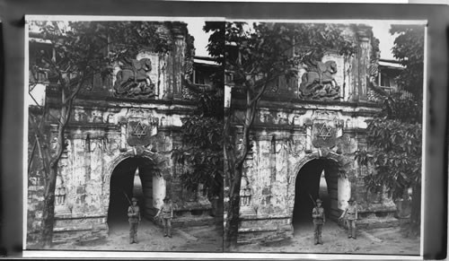 Gateway to Fort Santiago in Old Manila, P.I. Suitable For A Set To Be Sold In The Philippines, E.E. Baker, 1929