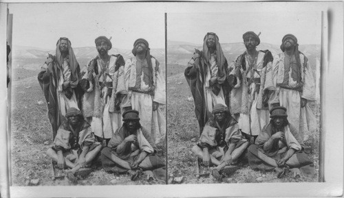 Bedouin robbers - Wilderness of Judea. Palestine