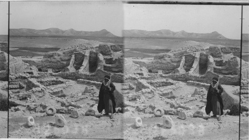 Newly excavated houses of Rahabs’ neighbors, old Jericho. Palestine