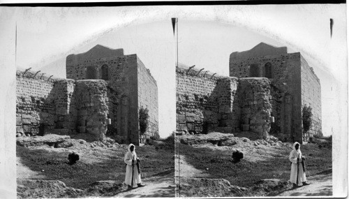 Traditionally where St. Paul was let down by the wall, Damascus, Syria