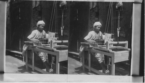 Egyptian Boy Weaving Cloth, Egypt