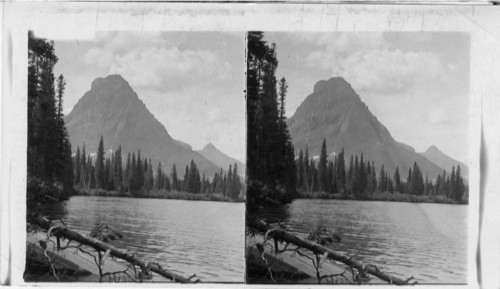 Montana, Mt Rockwell (9255 Feet.), W. from Two Medicine Lake, Glacier National Park. Montana. U.S