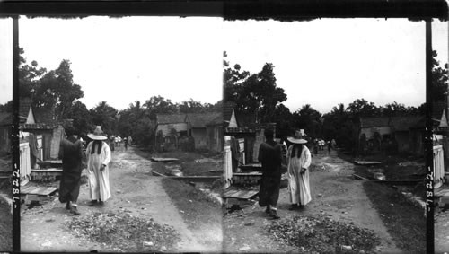 A street scene in Fort -de-France. Martinique. West Indies