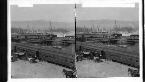 Where train and steamship meet - Canadian Pacific Station, Vancouver, B. Columbia. Canada