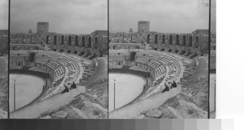 Interior old Roman arena, Arles. France