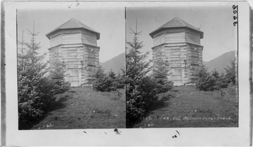 Old Block House Stockade at Corner of Fortification, Sitka, Alaska