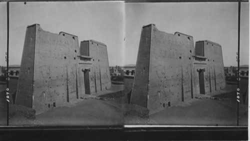 Exterior of Temple of Horus at Edfu, Egypt