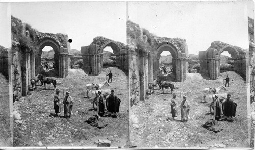 Old Crusader ruins at Beeroth, Palestine