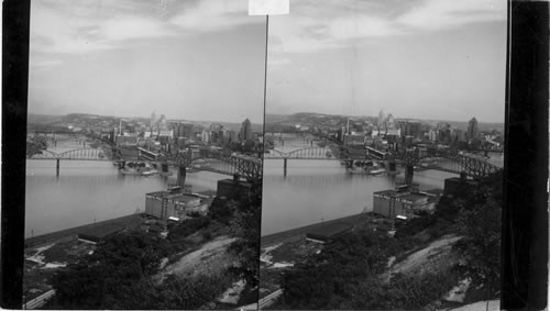 Junction of the Allegheny and Monongahela Rivers, Pittsburgh, Penna