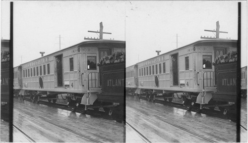 Old Style Train used in 1860, during the young days of Edison, Detroit, Mich