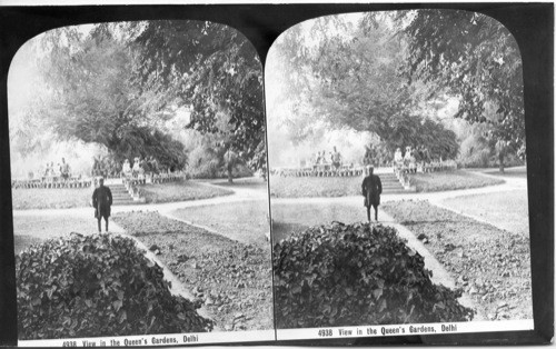 Inscribed in recto: 4938 View in the Queen’s Gardens, Delhi