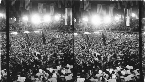 President Roosevelt speaking to teachers of the N.E.A. Ocean Grove, N.J