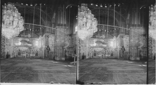 Interior of the Mosque Mohammed Ali, Cairo, Egypt