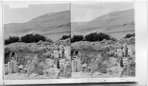 Jacob’s Well and mt. Gerizin, Samaria, Palestine