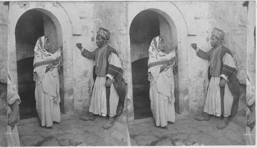 A man and woman of Ramallah (ancient Ramah) Palestine