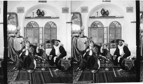 Madam Von Finkelstein and Sheikh Rachid. Palestine