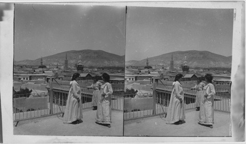 Grand Mosque and Damascus from the Jewish Quarters, Syria