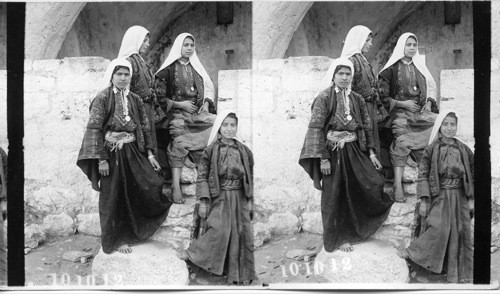 Girls from Bethlehem of Judea. Palestine