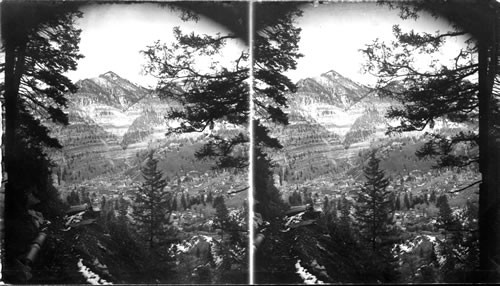 In the Majestic Mountain World of Colorado - Ouray from the Heights, Colo