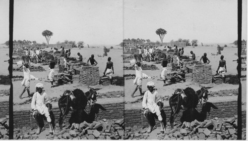 Prisoners making bricks for Gordon’s College. Khartoum. Egypt