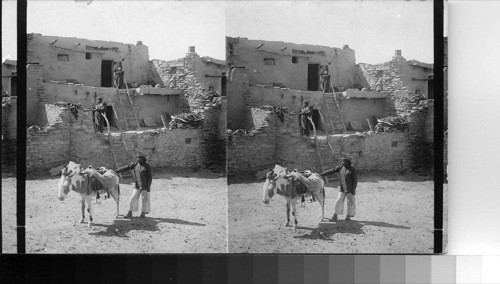 Typical Hopi Indian Home, Arizona