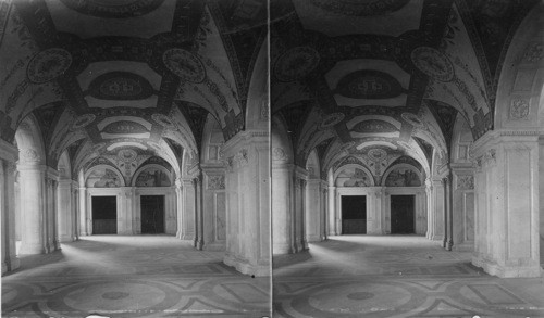 Library of Congress - West Corridor looking south. Wash. D.C