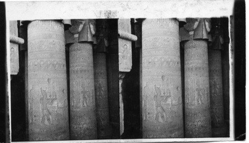 Colonnade of Temple, Denderah, Egypt