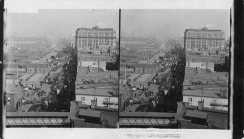 Up West Street Showing S.S. Docks, Scene in N.Y. City, N.Y