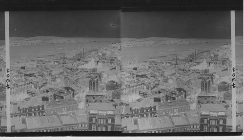 The Bosphorus and the Asiatic shore from Galata Tower, Constantinople, Turkey