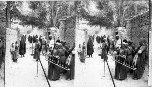 Making Wool Thread on Long Cones in Superbs of Bagdad, Mesopotamia