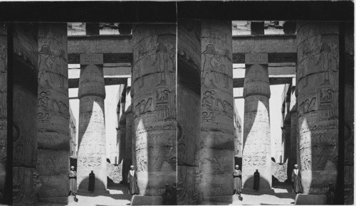 Massive Columns of Hypostyle Hall, Temple of Ammon, Egypt