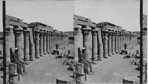 Temple Court in old Egypt