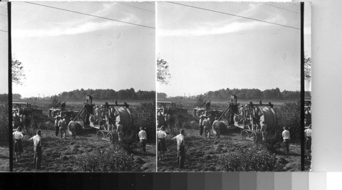 Laying cable for long distance telephone & television near Ashtabula, Ohio