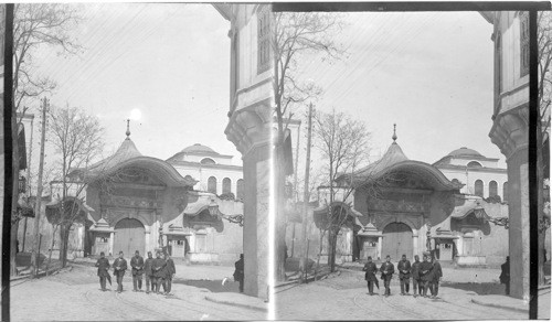 The entrance to sublime Porte- Constantinople, Turkey