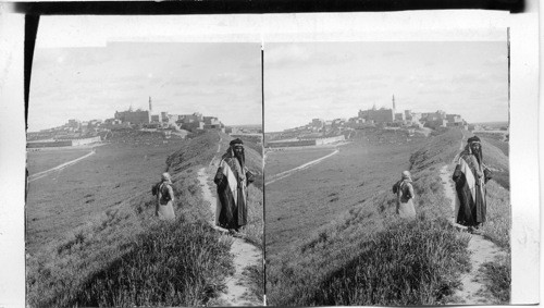 A long West Wall to Nineveh to Mound Nebi Yunus, Traditional Tomb of Jonah. Mesopotamia