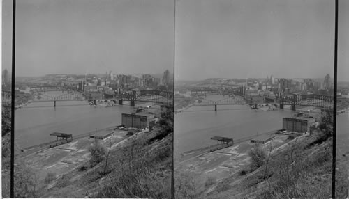 Junction of the Allegheny and Monongahela Rivers, Pittsburgh, Penna