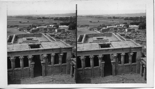 Temple of Edfu from Top of First Pylon. Egypt