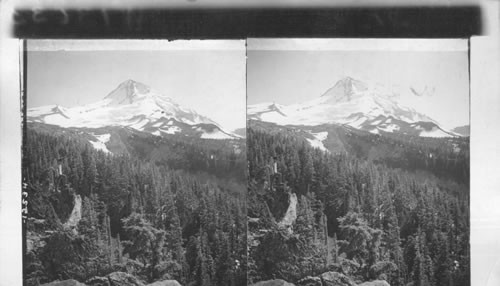 Mt. Hood (11,225 ft.) from Cloud Cape Inn, looking south. Oregon