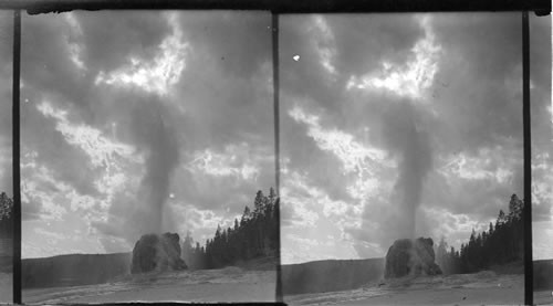 Lone Star Geyser, Four Miles from the Nearest Geyser Basin. Yellowstone Park. Wyo