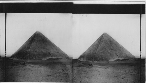 The great Pyramid Cheops from the southwest, Gizeh, Egypt