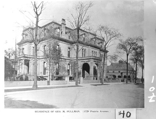 Residence of Geo. M. Pullman - 1729 Prairie Ave., Chicago, Ill