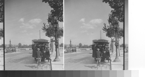 Typical bus of Paris, France