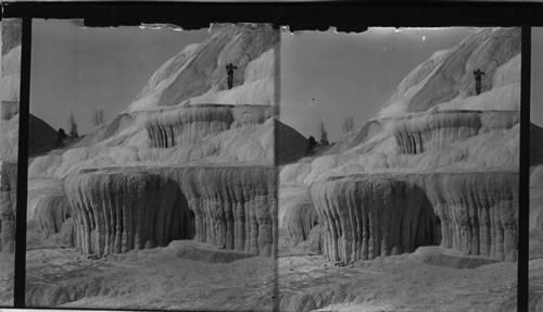 Pulpit Terraces, Mammoth Hot Springs. Yellowstone Park. Wyoming