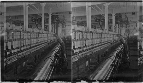 Woosted "Mule" Spinners, Pacific Mills, Lawrence, Mass