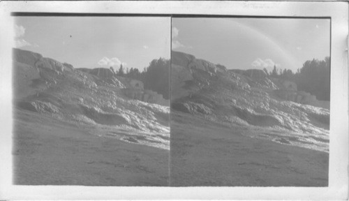 Cleopatra Terrace From Below. Mammoth Hot Springs