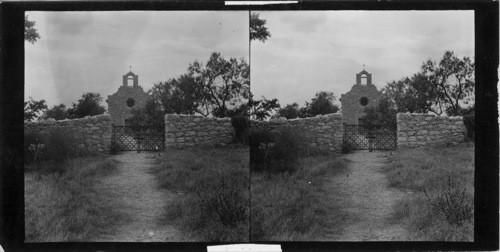 The Mission La Bahia del Espiritu - Scene of 1717. Goliad, Texas